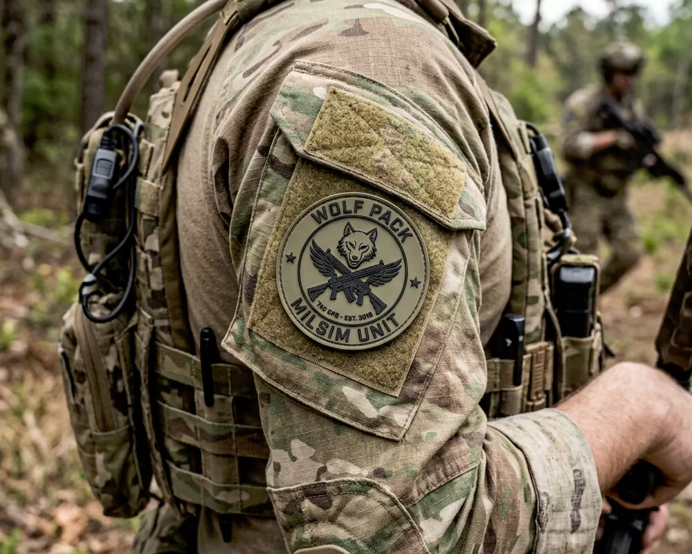 Airsoft combat uniform PVC patch