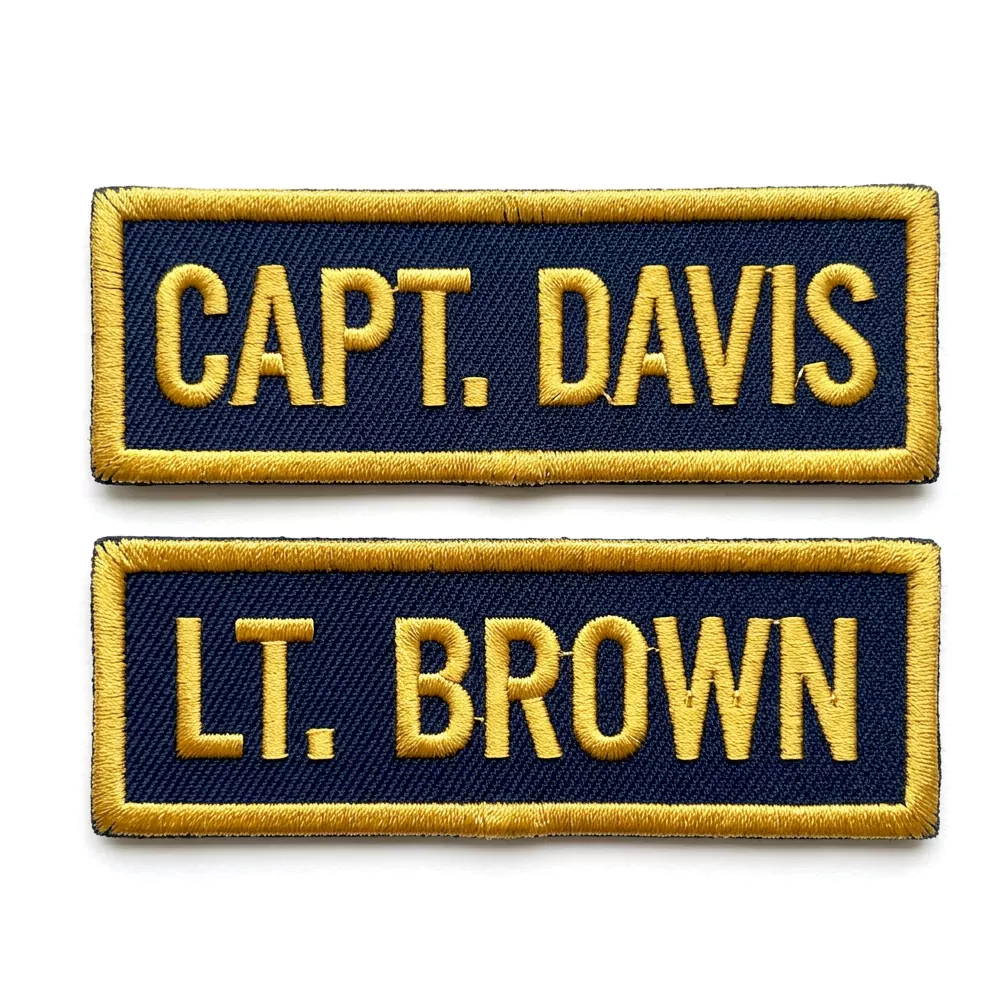 Firefighter embroidered name patch