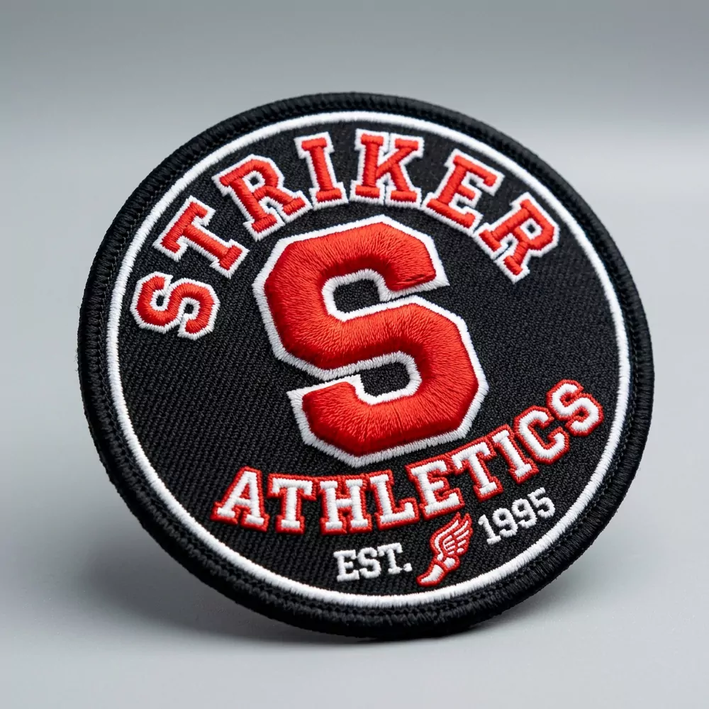 Striker 3d puff embroidery patch