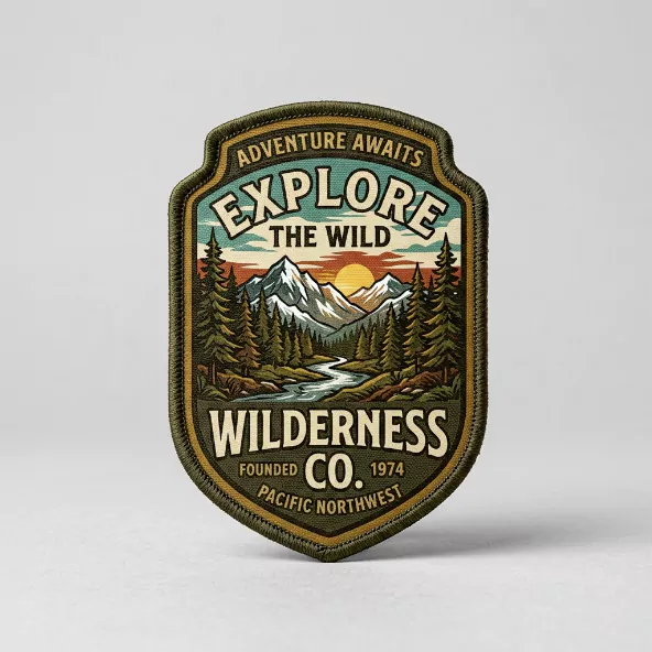explore the wild printed patch